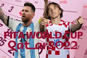 Este es el partido del martes 13 de diciembre, correspondientes a las semifinales de la Copa del Mundo.