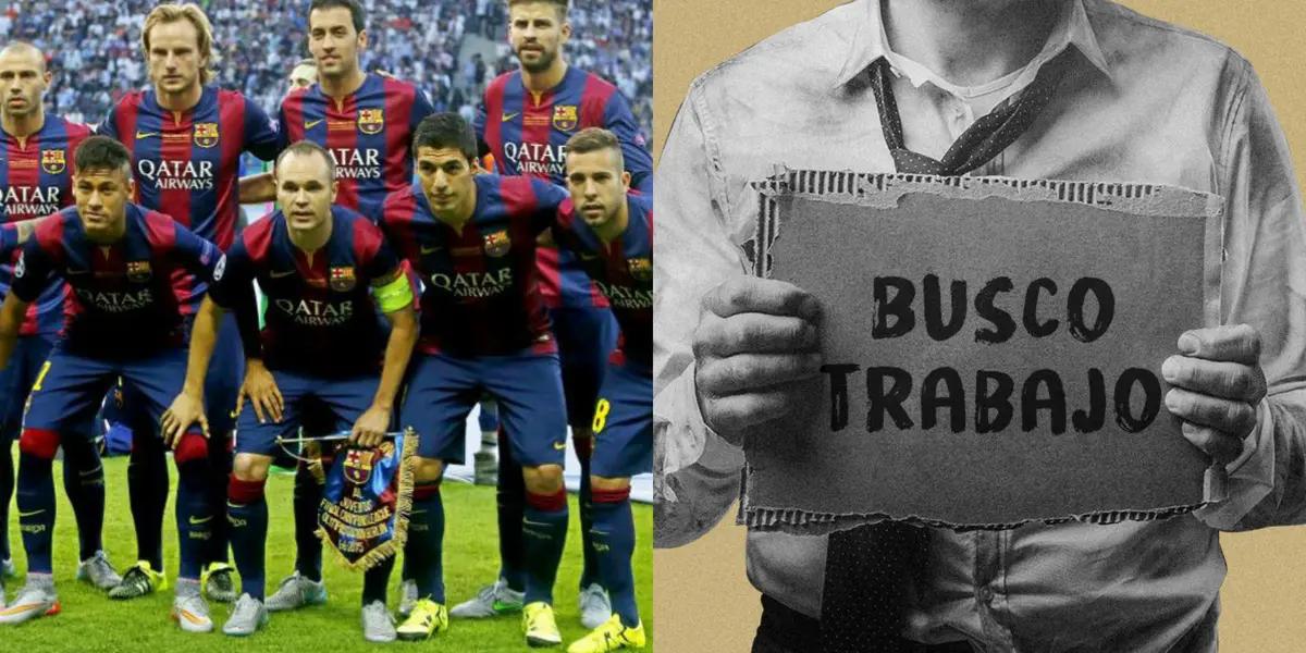 Este ídolo del Barcelona se encuentra en búsqueda de un club para continuar su carrera