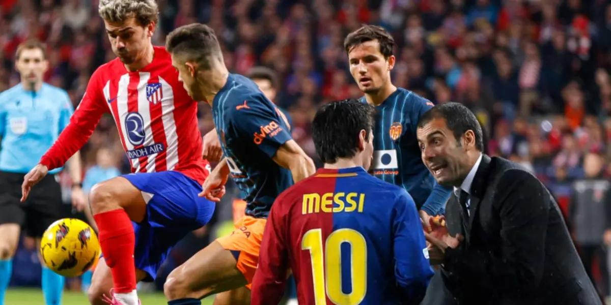 Esto hizo Atleti al Valencia, que parecía al Barça de Pep Guardiola y Messi