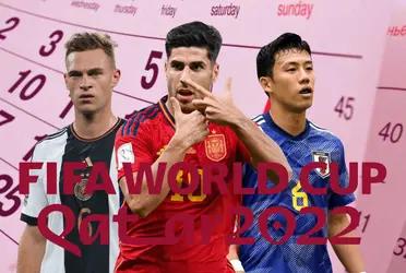 Estos son los partidos del domingo 27 de noviembre, correspondientes al octavo día de competencia en la Copa del Mundo.