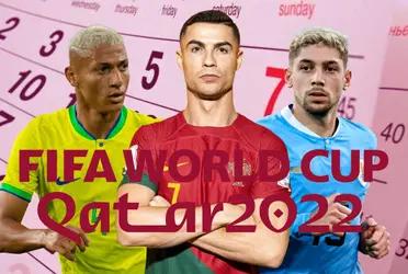 Estos son los partidos del lunes 28 de noviembre, correspondientes al noveno día de competencia en la Copa del Mundo.