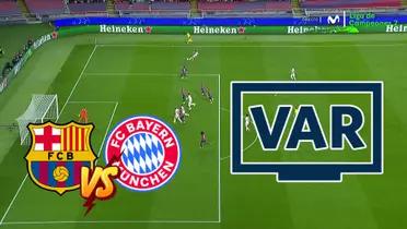 FC Barcelona - Bayern Múnich (Foto: Captura X)