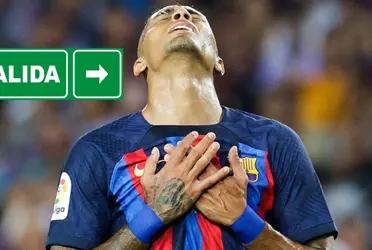 FC Barcelona busca dinero fresco y Raphinha es una opción a salir debido al fuerte interés que llega de Inglaterra