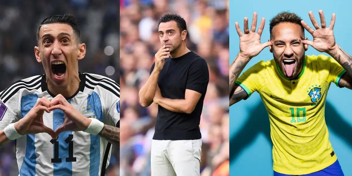 FC Barcelona busca un salto de calidad en su ataque y Xavi Hernández ya habría tomado una decisión entre Neymar y Di María