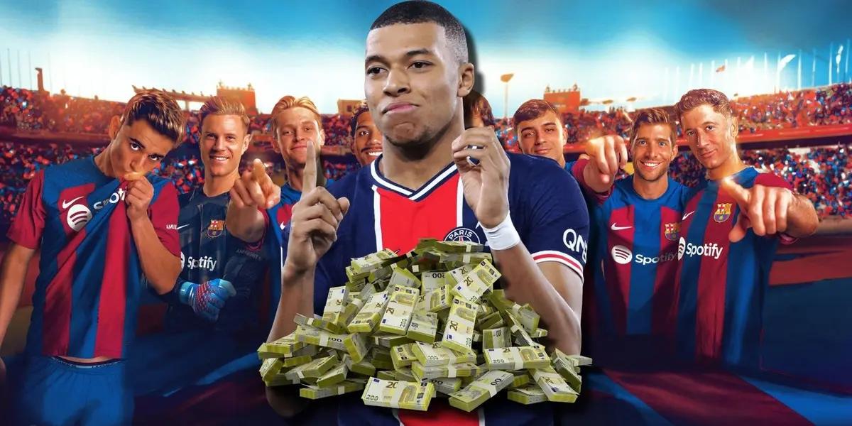 FC Barcelona considera a Kylian Mbappé pero su pase está en 300 millones de euros, por lo que deberían vender algunos jugadores