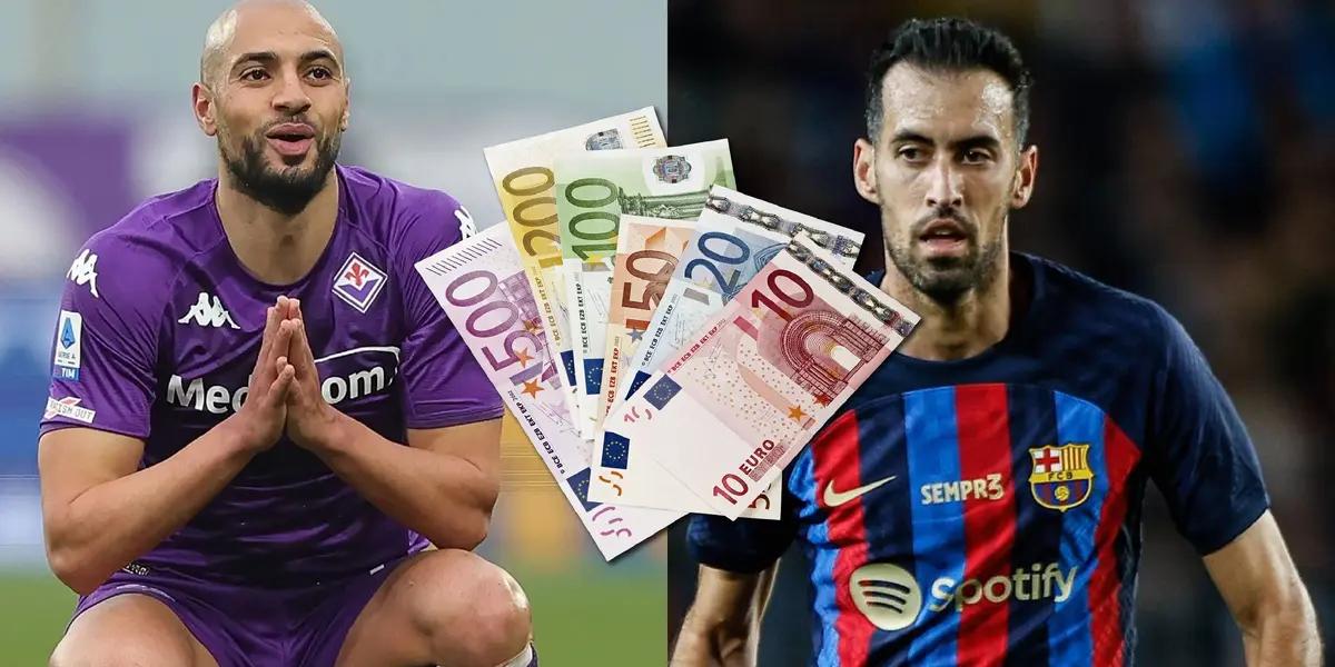 FC Barcelona piensa en Amrabat para reforzar el mediocampo y los números económicos del marroquí son una caricia para los magros números del club