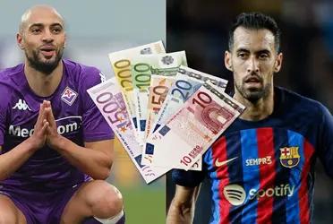 FC Barcelona piensa en Amrabat para reforzar el mediocampo y los números económicos del marroquí son una caricia para los magros números del club