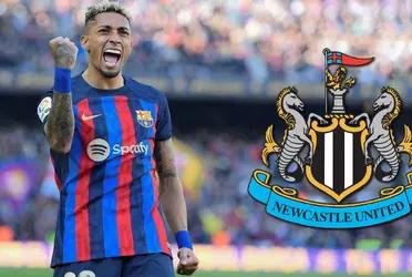 FC Barcelona podría perder a Raphinha para el próximo año porque es seguido por Newcaste sin embargo hay una traba que puede complicar las cosas