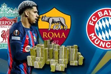 FC Barcelona pone las barbas en remojo porque un club pretende pagar la cláusula de Ronald Araújo