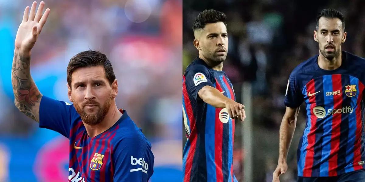 FC Barcelona se quedó sin Sergio Busquets y Jordi Alba y esto podría pasar con el regreso de Lionel Messi