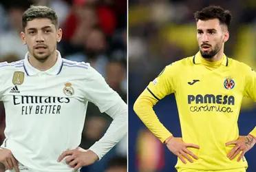 Fede Valverde golpeó a jugador del Villarreal y mira la sanción que le puede llegar al jugador del Real Madrid