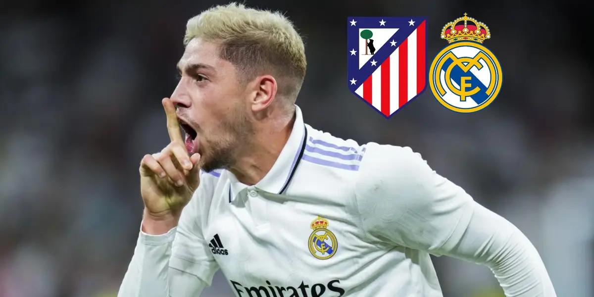 Federico Valverde fue víctima de un lanzamiento de bocata y este respondió de esta manera