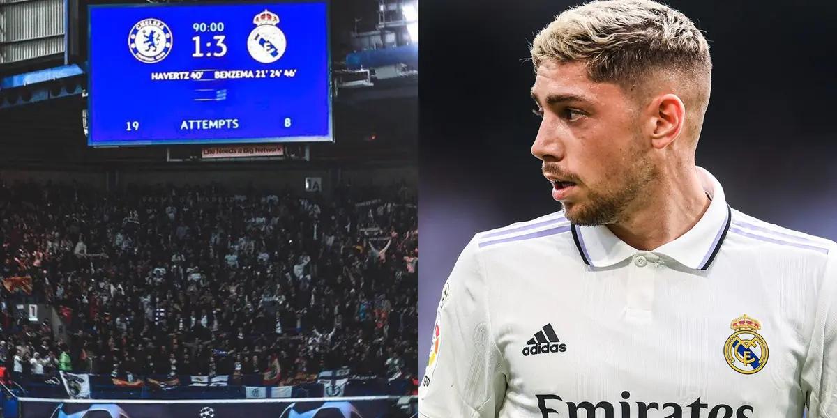 Federico Valverde en polémica por un golpe a Baena, esto hizo el Bernabéu cuando vio al jugador del Real Madrid