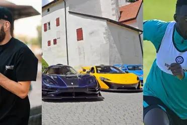 Felipe Caicedo ha amasado una gran fortuna a lo largo de su carrera y ha armado una gran colección de autos de lujo, dicha colección queda totalmente reducida ante la imponente galeria de autosde lujo que posee Karim Benzema.