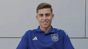 Fermín López en la Selección de España