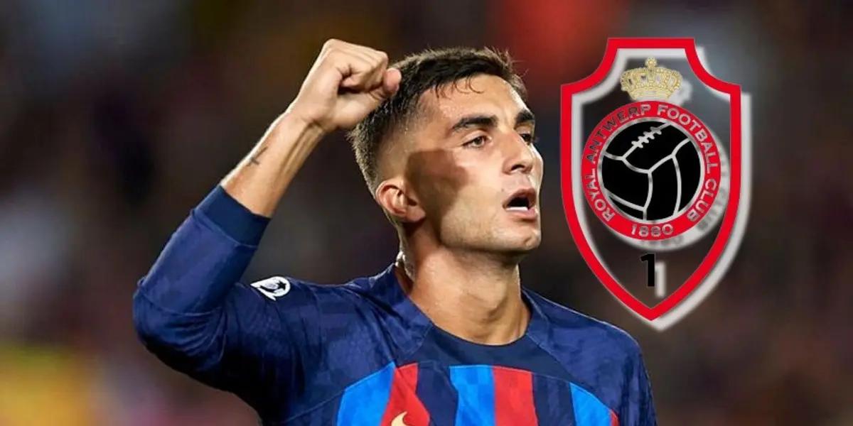 Ferran Torres no desaprovechó la oportunidad que tuvo para empatar el cotejo entre el FC Barcelona ante Antwerp
