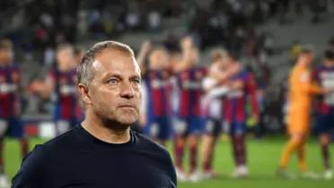 Flick y jugadores del Barca/FOTO: Goal