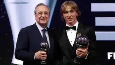 Florentino estuvo junto a los jugadores recogiendo la medalla de subcampeones y dejó una frase muy polemica a Modrid