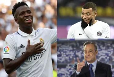 Florentino Pérez le puso precio al crack brasileño y lo llenó de elogios, dejando de lado a Kylian Mbappé.