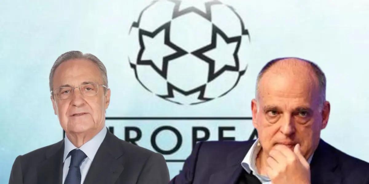Florentino Pérez quiere una Superliga, Tebas rompió el silencio y lo liquidó