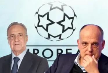 Florentino Pérez quiere una Superliga, Tebas rompió el silencio y lo liquidó