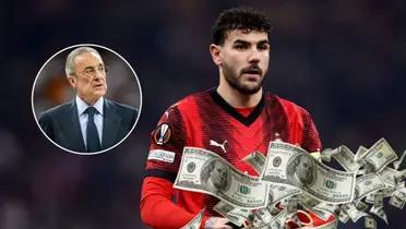 Florentino Pérez - Theo Hernández (Foto: X)