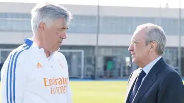 Florentino Pérez y Carlo Ancelotti / Foto: Real Madrid