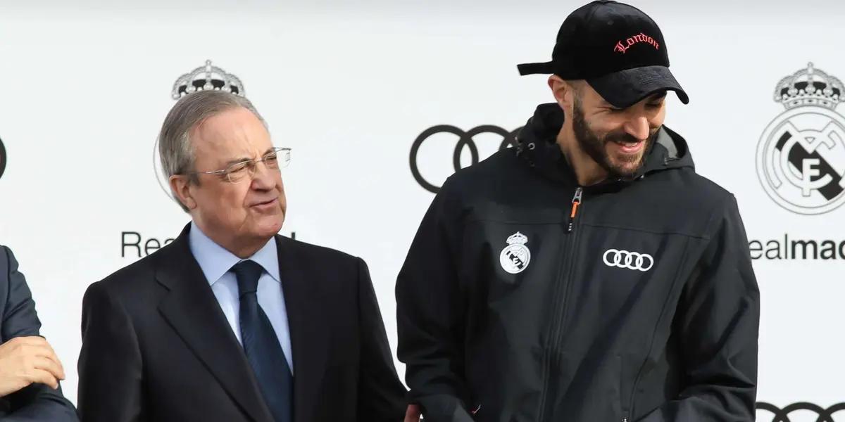 Florentino Pérez y Karim Benzema / Foto: Get Spanish