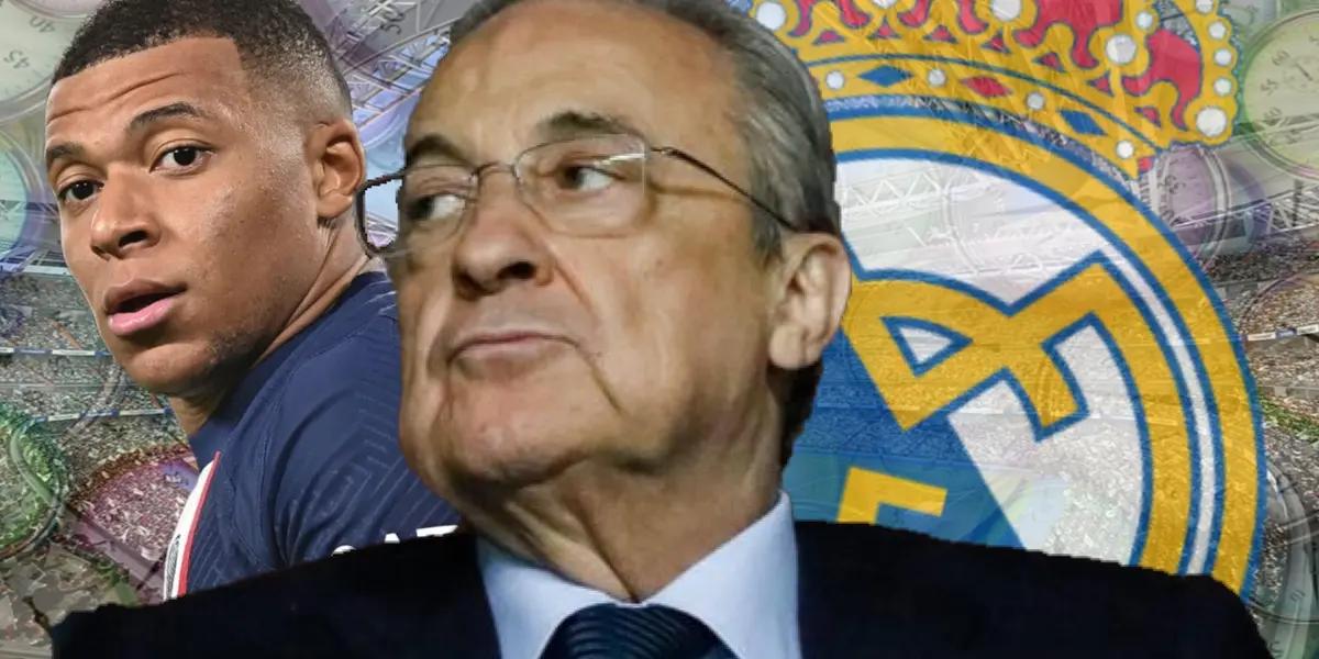 Florentino Pérez y Kylian Mbappé, próximo jugador del Real Madrid