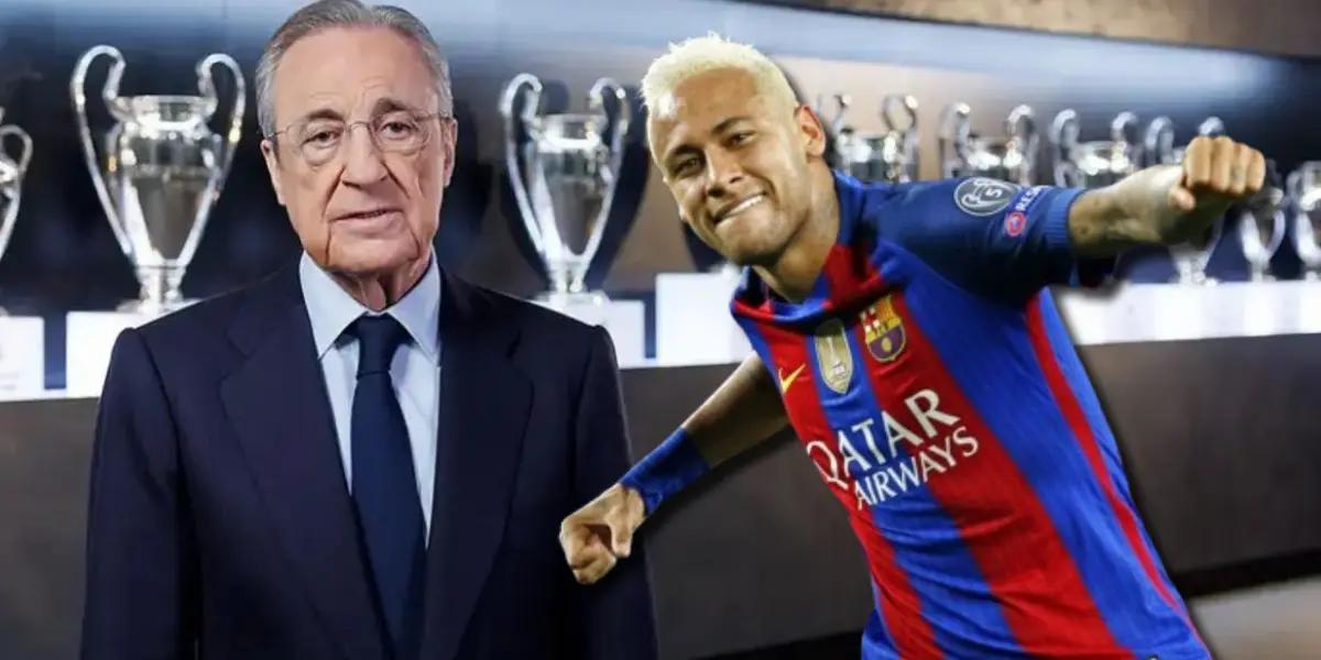Florentino Pérez y Neymar / Foto: Collage