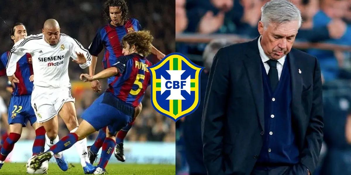 Fue una de las máximas figuras de FC Barcelona y quiere impedir que Carlo Ancelotti llegue a Brasil