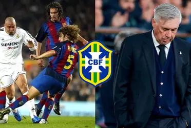 Fue una de las máximas figuras de FC Barcelona y quiere impedir que Carlo Ancelotti llegue a Brasil