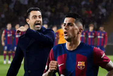 Mientras Xavi dijo que al Barça le falta más, así reaccionó Cancelo tras escucharlo