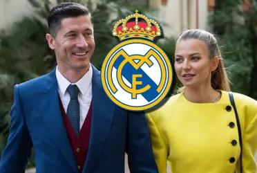 Ganó el Madrid y la esposa de Lewandowski se dio con la piedra en los dientes