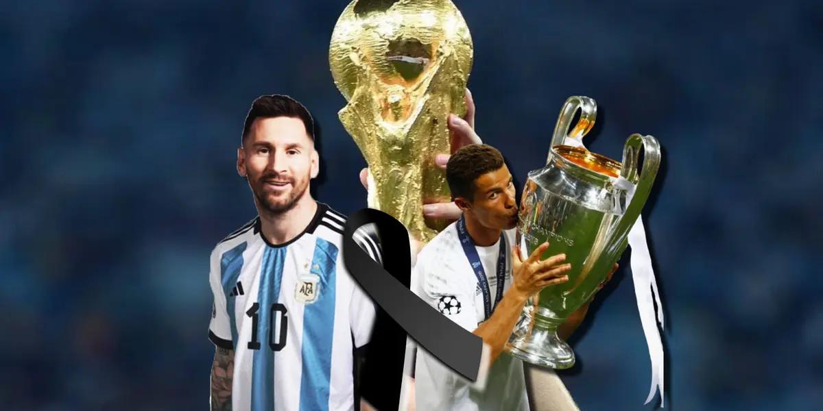 Ganó un mundial, dijo que Messi es más que Cristiano Ronaldoy ahora perdió la vida