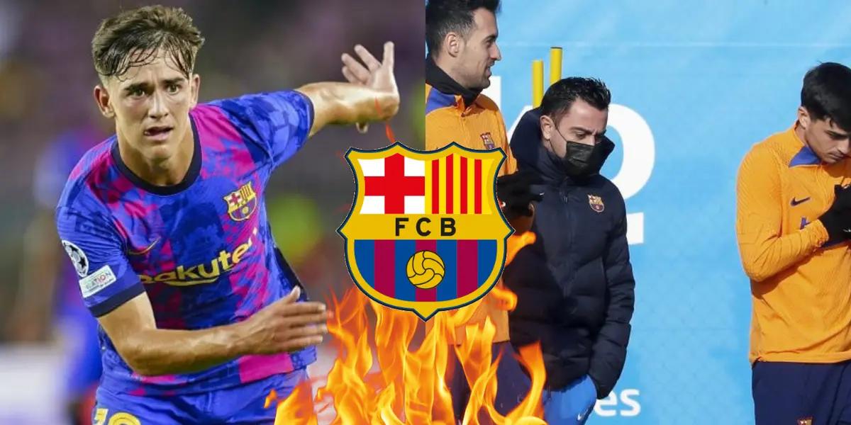 Gavi no estaría para nada contento para con Xavi Hernández por su supuesto favoritismo hacia un jugador.