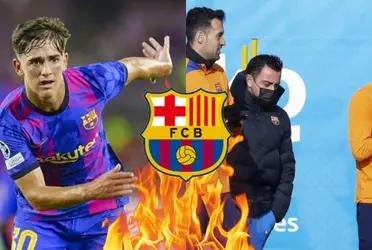 Gavi no estaría para nada contento para con Xavi Hernández por su supuesto favoritismo hacia un jugador.