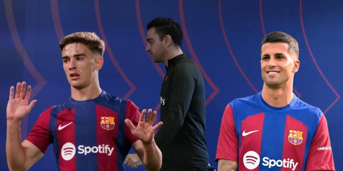 Gavi, Xavi Hernández y Joao Cancelo