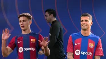 Gavi, Xavi Hernández y Joao Cancelo