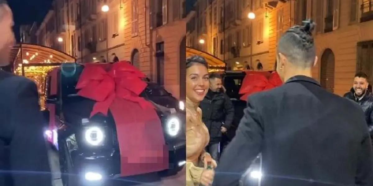 Georgina Rodríguez impactó al mundo con el regalo de Cristiano Ronaldo. La modelo latinoamericana mostró el extravagante regalo que tenía preparado para su pareja. Se trata de un todo terreno Mercedes AMG G 63 de más de 500cv que la novia del luso mostró en las redes y se hizo viral.
