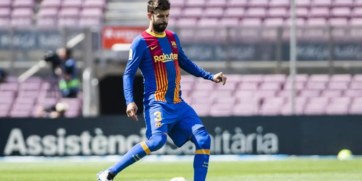 Gerard Piqué compareció ante los medios.