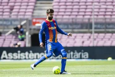 Gerard Piqué compareció ante los medios.