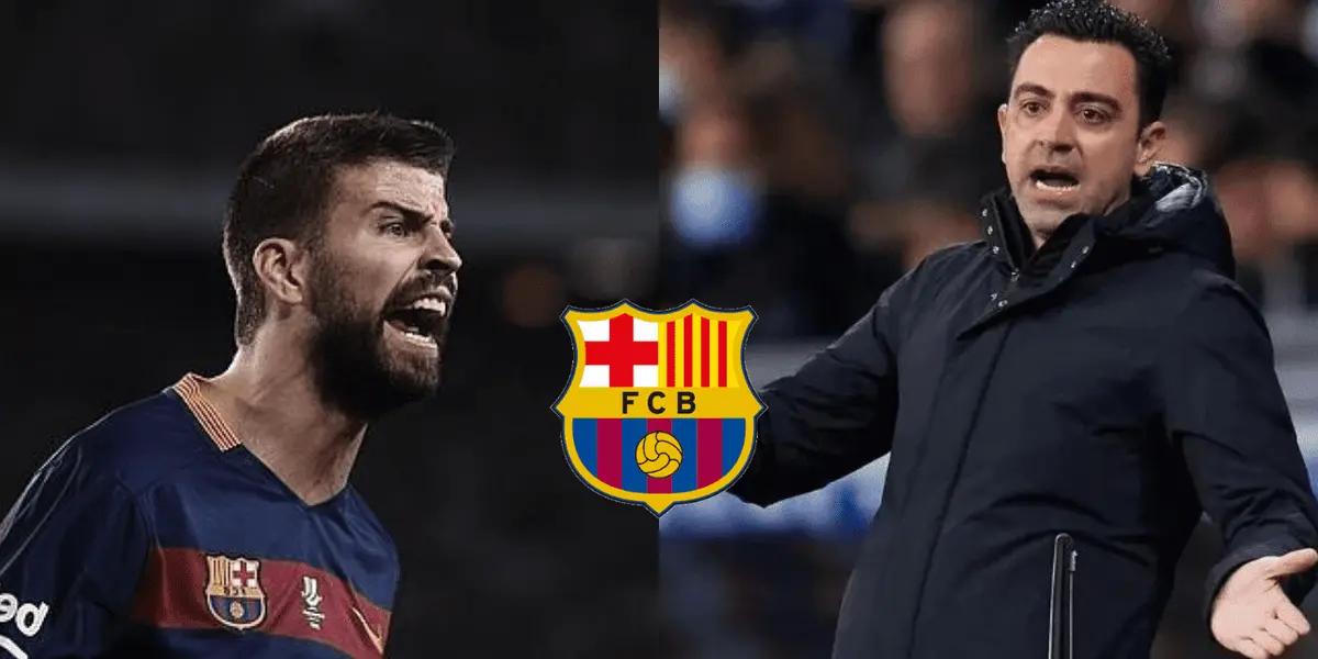 Gerard Piqué le faltó el respeto a la camiseta del Barcelona y Xavi no se la dejaría pasar.