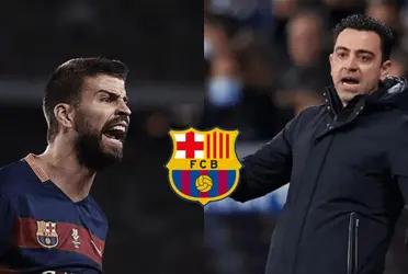 Gerard Piqué le faltó el respeto a la camiseta del Barcelona y Xavi no se la dejaría pasar.