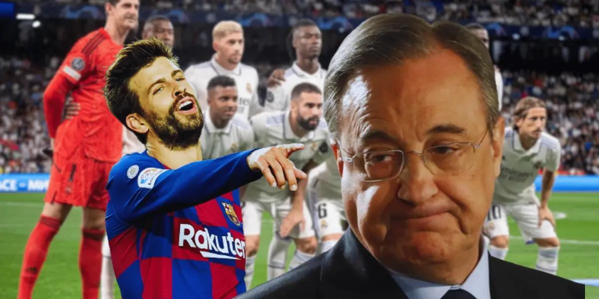 Gerard Piqué se roba a la máxima promesa del Real Madrid.