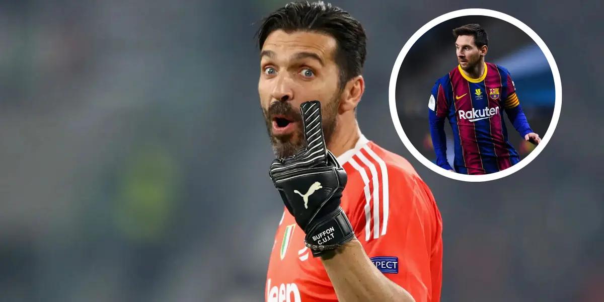Gianluigi Buffon y Lionel Messi Foto: GOAL y Marca