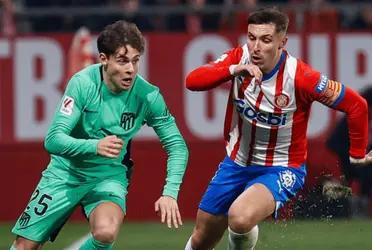 Girona es ampliamente superior contra los de Diego Simeone y aprovechó para ponerse arriba 1-0 luego de un gran gol de Valery Fernández. Aunque apareció Morata para el 1-1.