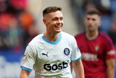 Girona lo gana 1 a 0 con un tanto que parecía offside y se sube a lo más alto de las posiciones