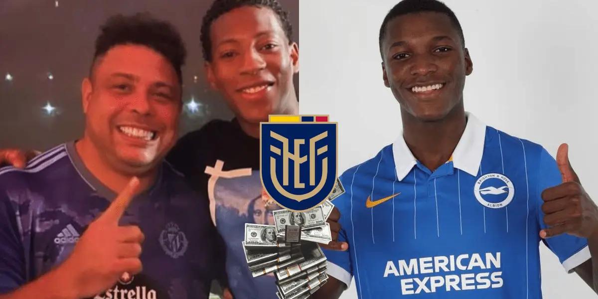 Gonzalo Plata apenas gana unos 200 mil dólares al año contra el millón que cobra Moisés Caicedo en Brighton.