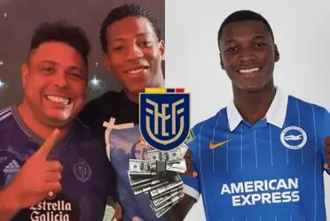 Gonzalo Plata apenas gana unos 200 mil dólares al año contra el millón que cobra Moisés Caicedo en Brighton.